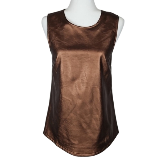 Tinley Road Bronze Metallic Top, M - Picture 7 of 7